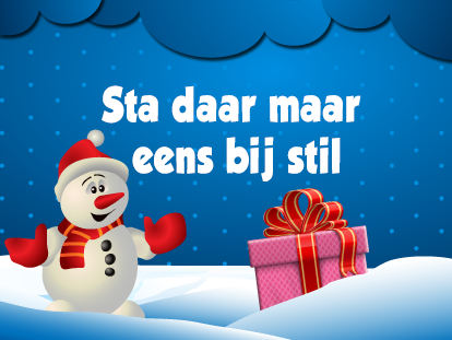 Sta daar maar eens bij stil