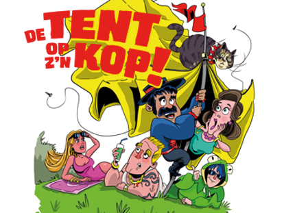 De tent op z'n kop!
