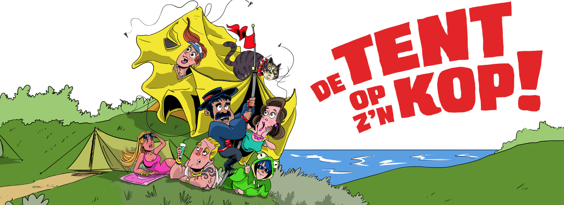 De tent op z'n kop!